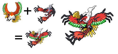 Pokemon Fusion: Ho-Oh x Mew by Big-Sneeze on DeviantArt