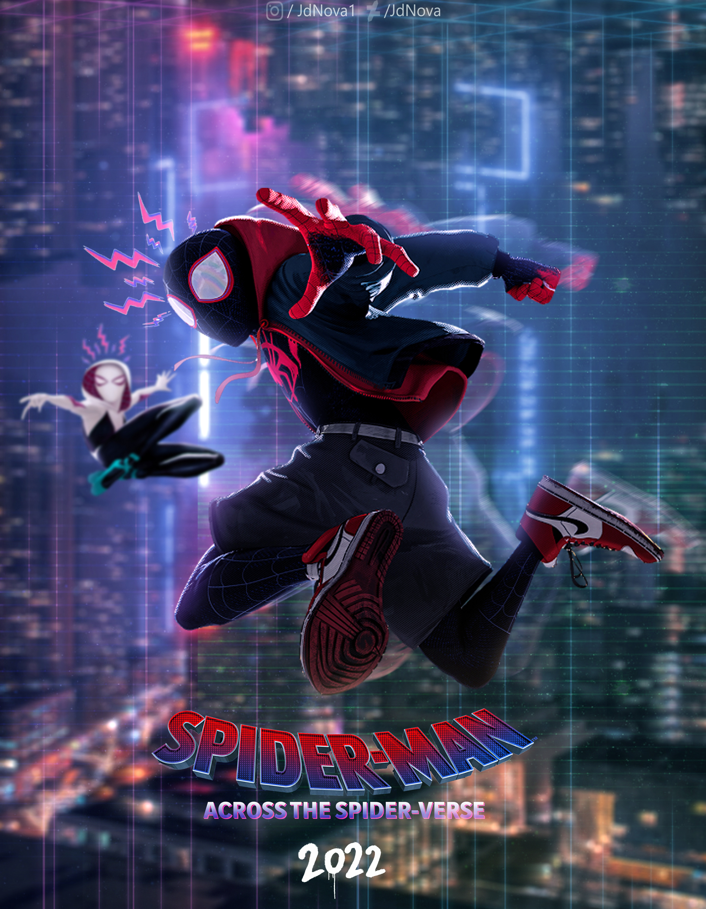 Spiderman across the spider verse poster by artoflegion56 on DeviantArt