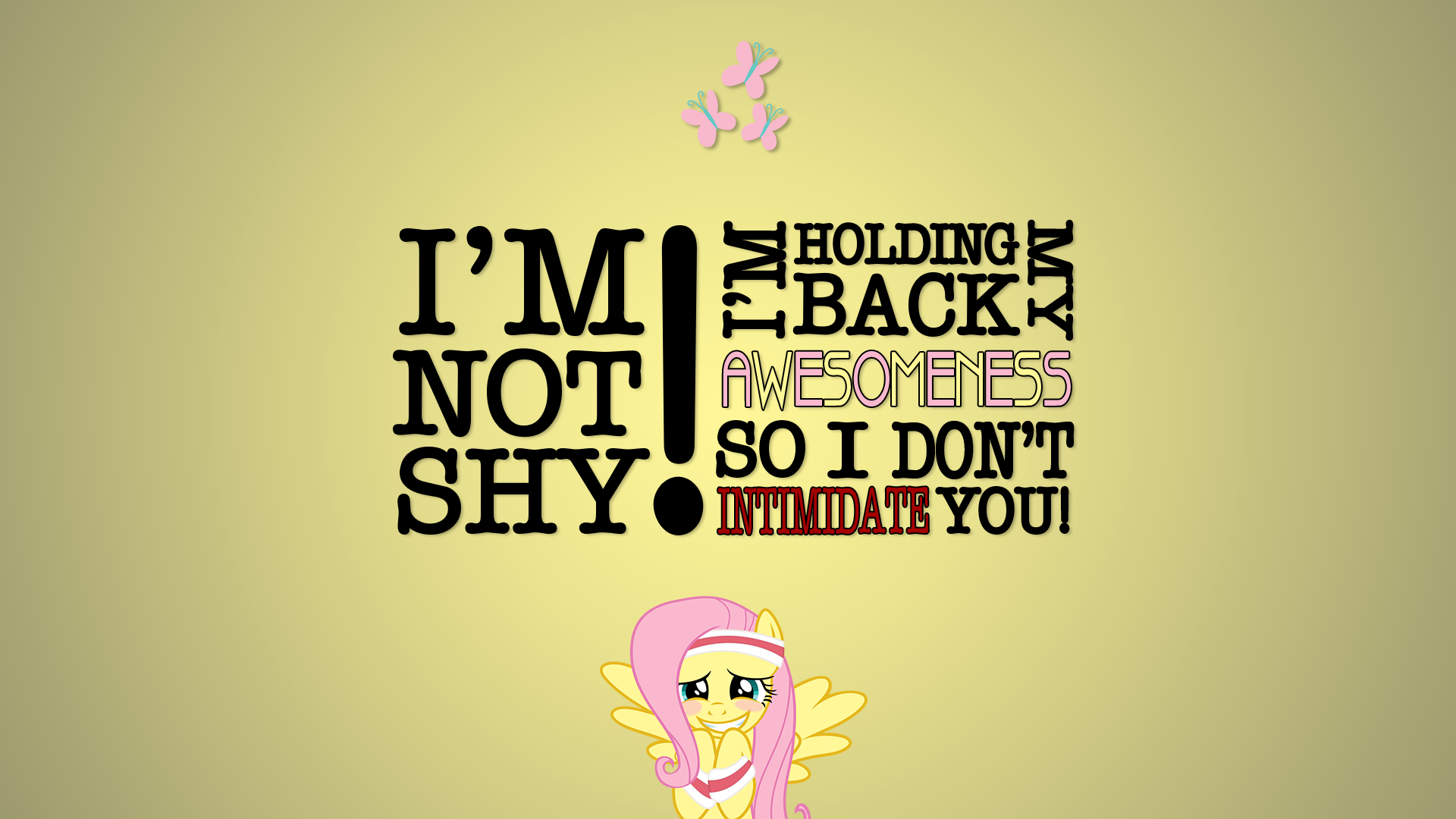 Fluttershy Holds Back Awesomeness