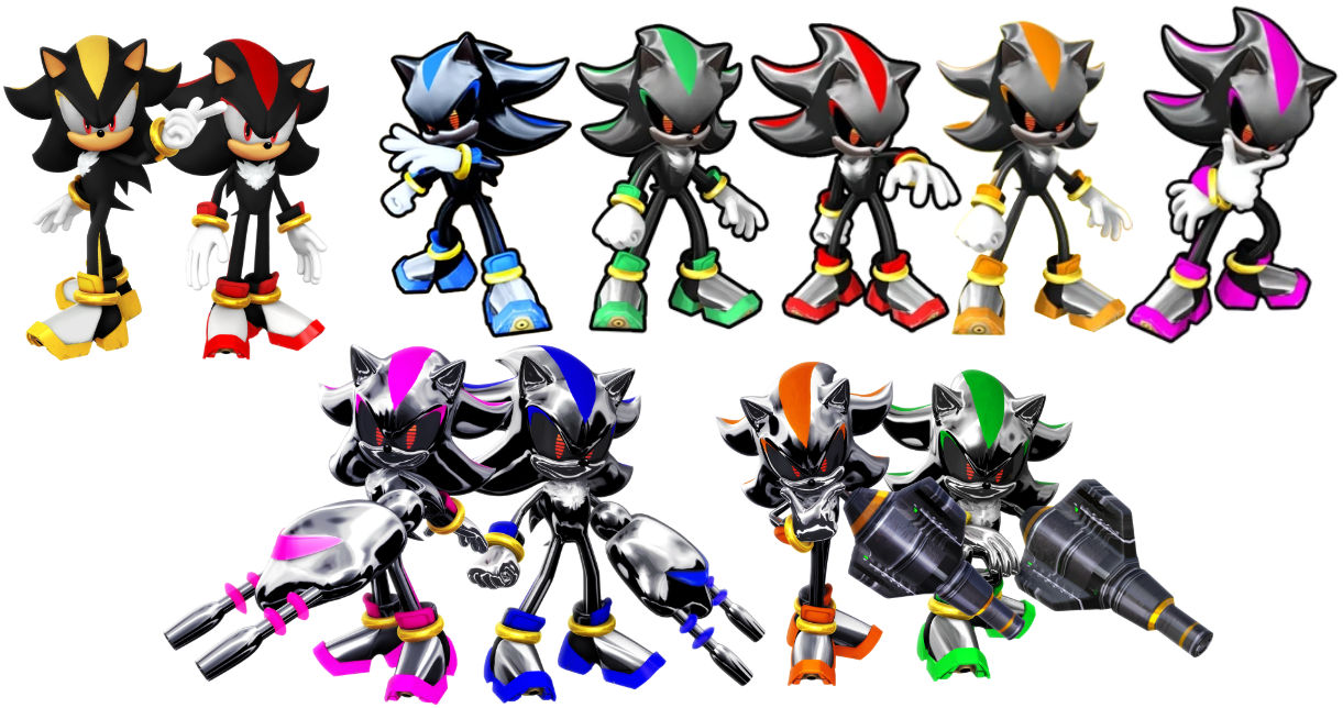 Shadow Android Colors Eggman Empire - Shadow Androids by FlameHog419 on DeviantArt
