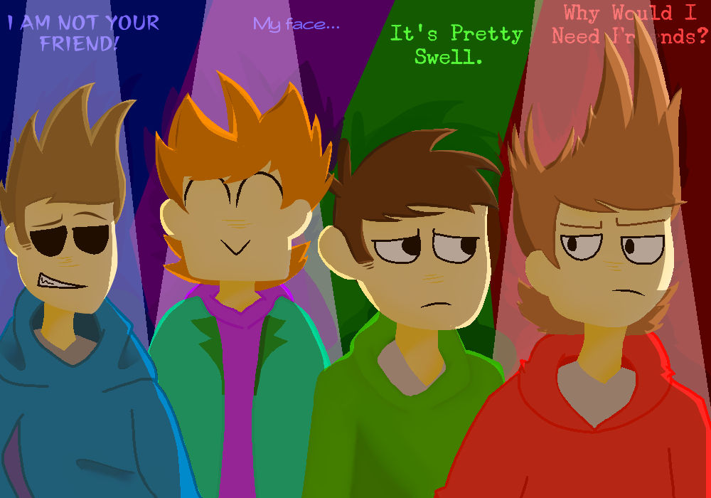 Matt, Edd, and Tom from EddsWorld by KawaiiSpaceEgg on DeviantArt