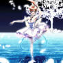 Princess Tutu under moonlight