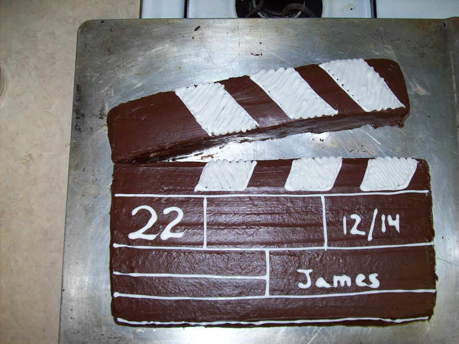 Clapper Board Cake