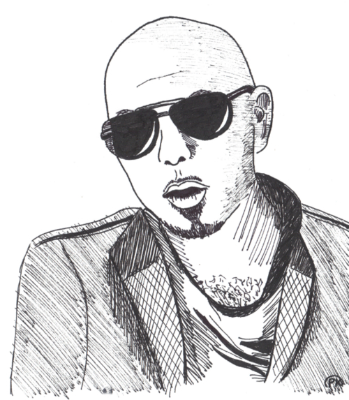 Pitbull Pen Sketch