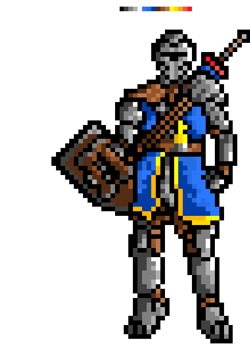 Dark Souls Elite Knight Pixel Art by ForcedSim on DeviantArt