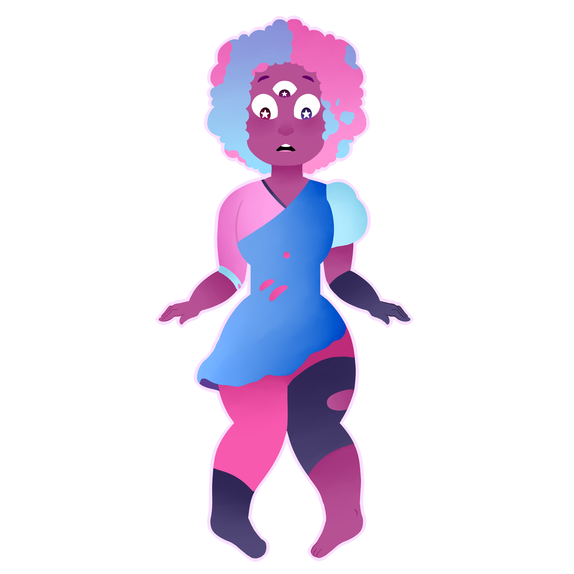 Cotton candy garnet