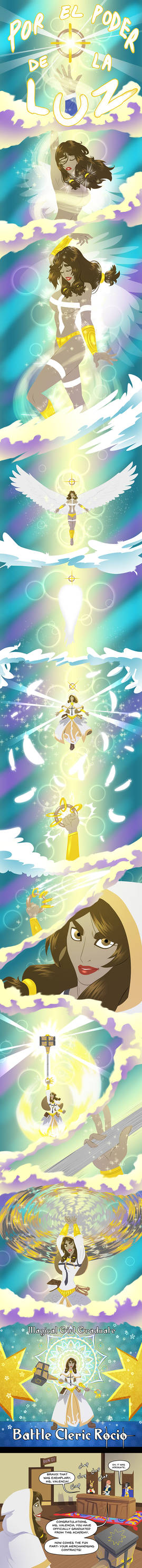 Rocio - Intro Page 1 - Magical Girl Transformation by pyrasterran