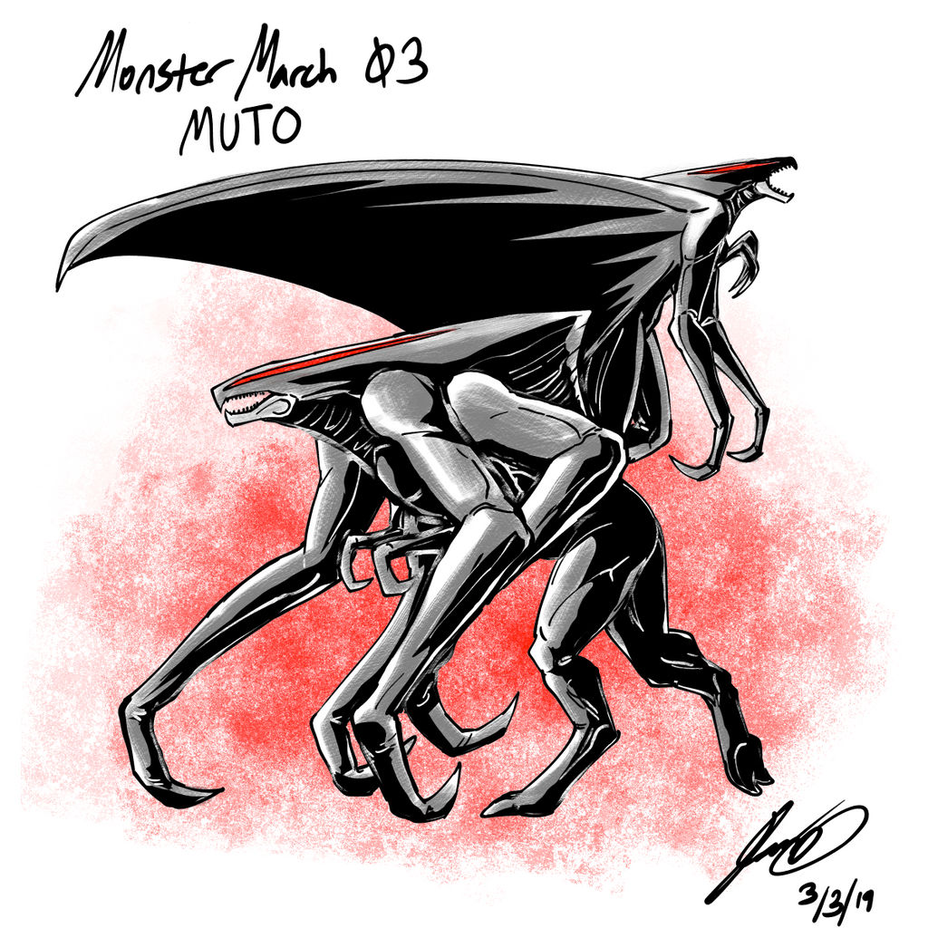 Muto Deviantart Kaiju Monster March 03 - MUTO by pyrasterran on DeviantArt