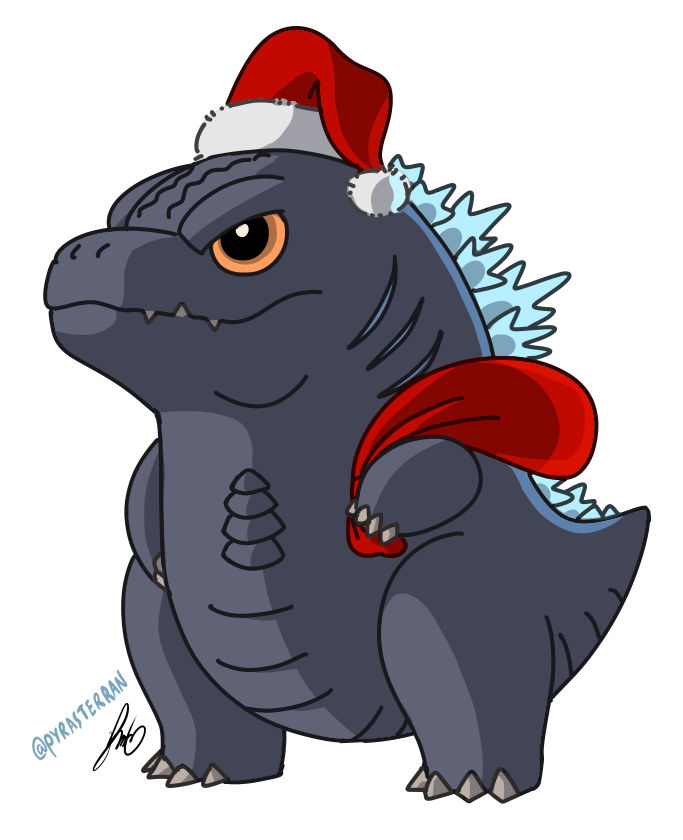 Holiday Chibi Godzilla By Pyrasterran On DeviantArt holiday-chibi-godzilla-by-pyrasterran-on-deviantart