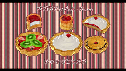 MMD Food Pack 2 - Dessert Download