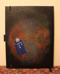 TARDIS sketchbook back