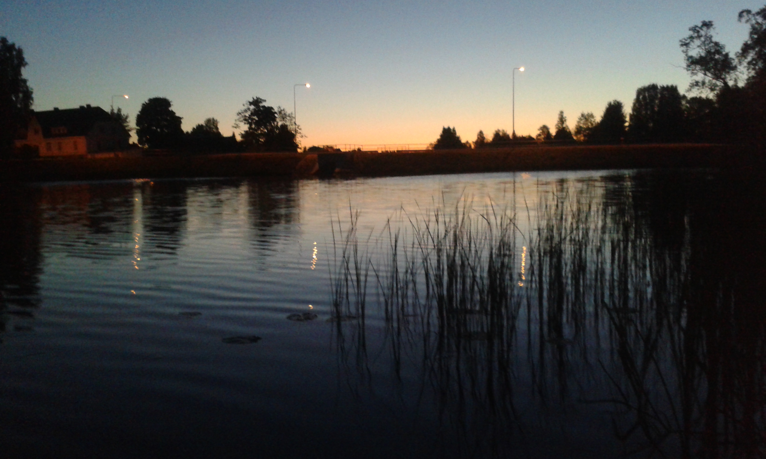 Sunrise on bridge