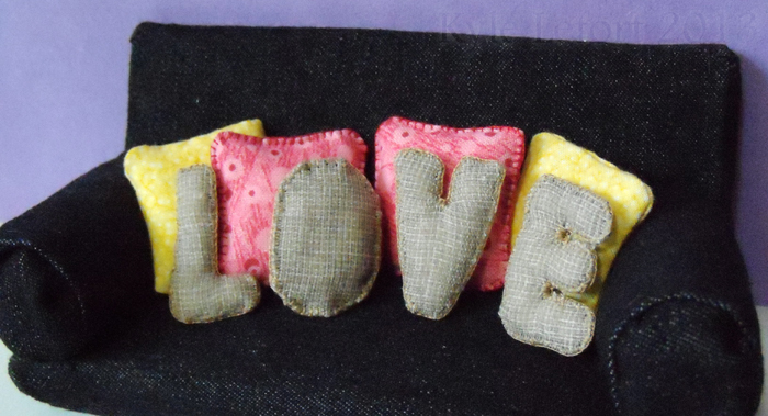 Miniature Love Letter Pillows - One Inch Scale