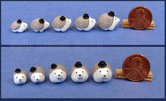 Miniature Hedgehogs Wearing Top Hats