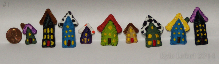 Miniature Plushie Houses Batch 1