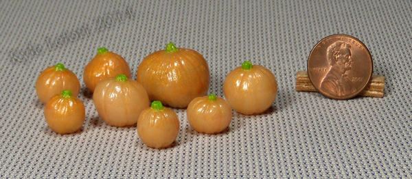 Mini Translucent and Sparkly Fantasy Pumpkins