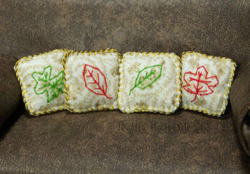 Fall Leaves Mini Throw Pillows