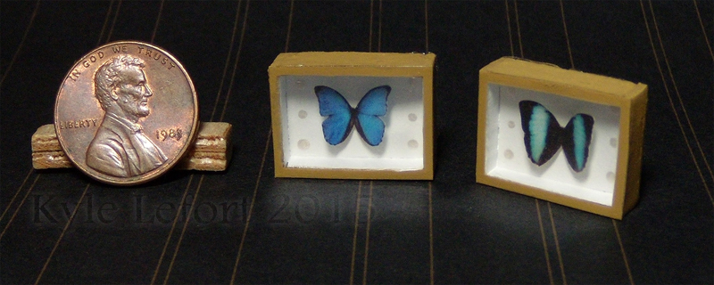 Mini Morpho Butterfly Riker Mounts Set