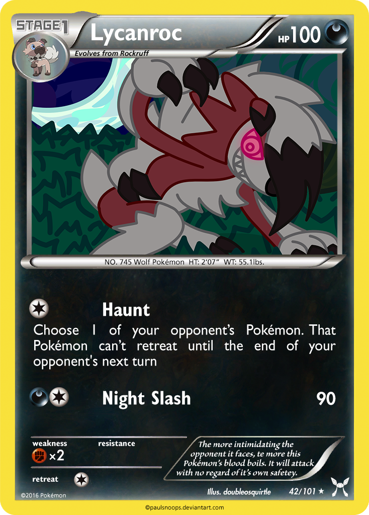 pokemon lycanroc midnight form card Amazon.com: Lycanroc 095/185 Vivid Voltage - Rare - Evolution Pokemon Card Lot