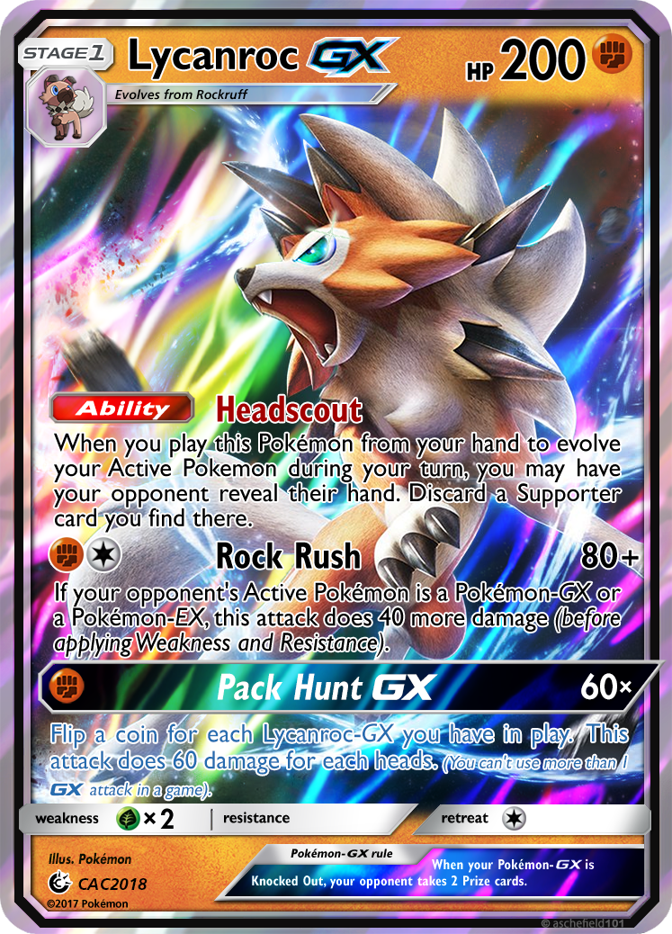 Lycanroc GX (March CaC) by TheNyanCatXD on DeviantArt