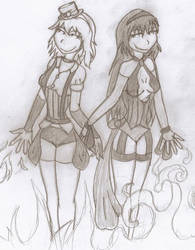 Sketch-Mika and Lilith