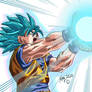 Super Saiyan Blue Goku Kamehameha