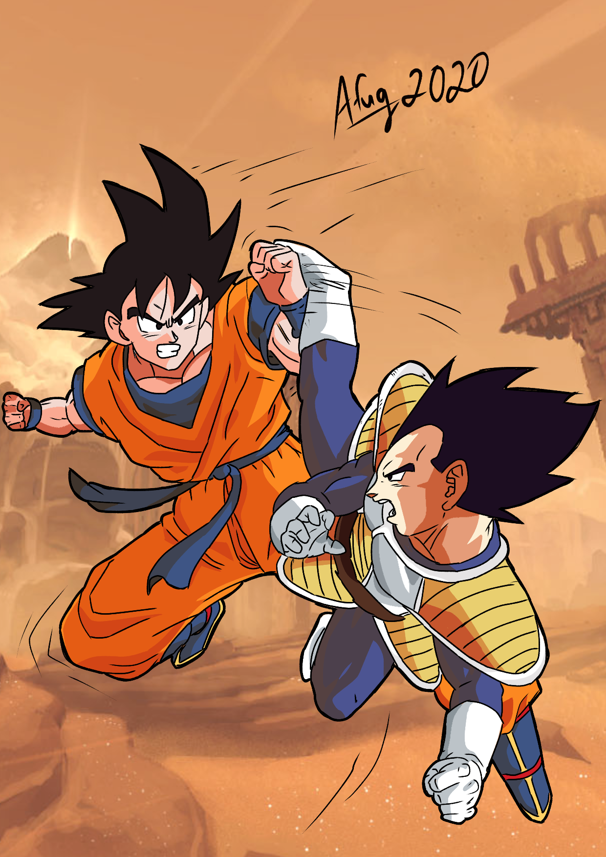 Goku,Vegeta (DBsuper manga 84) by diegoku92 on DeviantArt