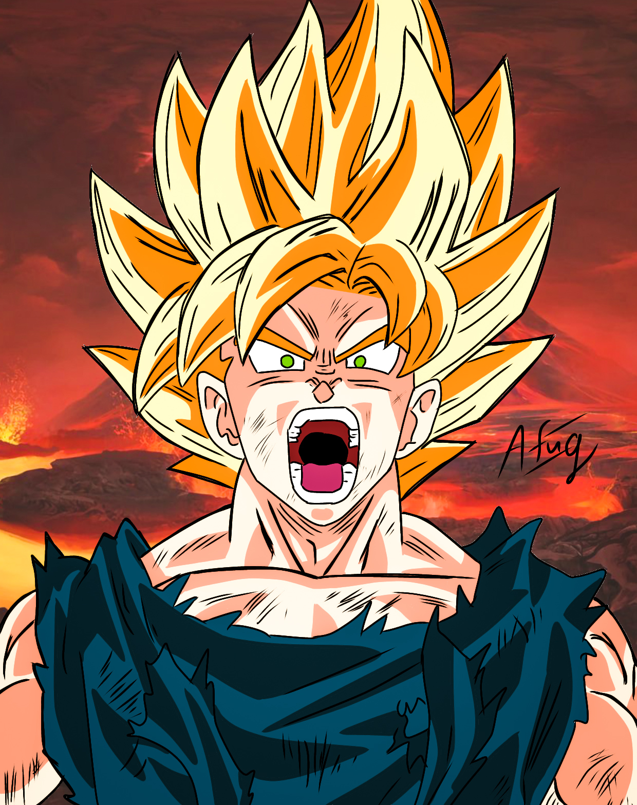 Goku Ssj 90s by diegoku92 on DeviantArt