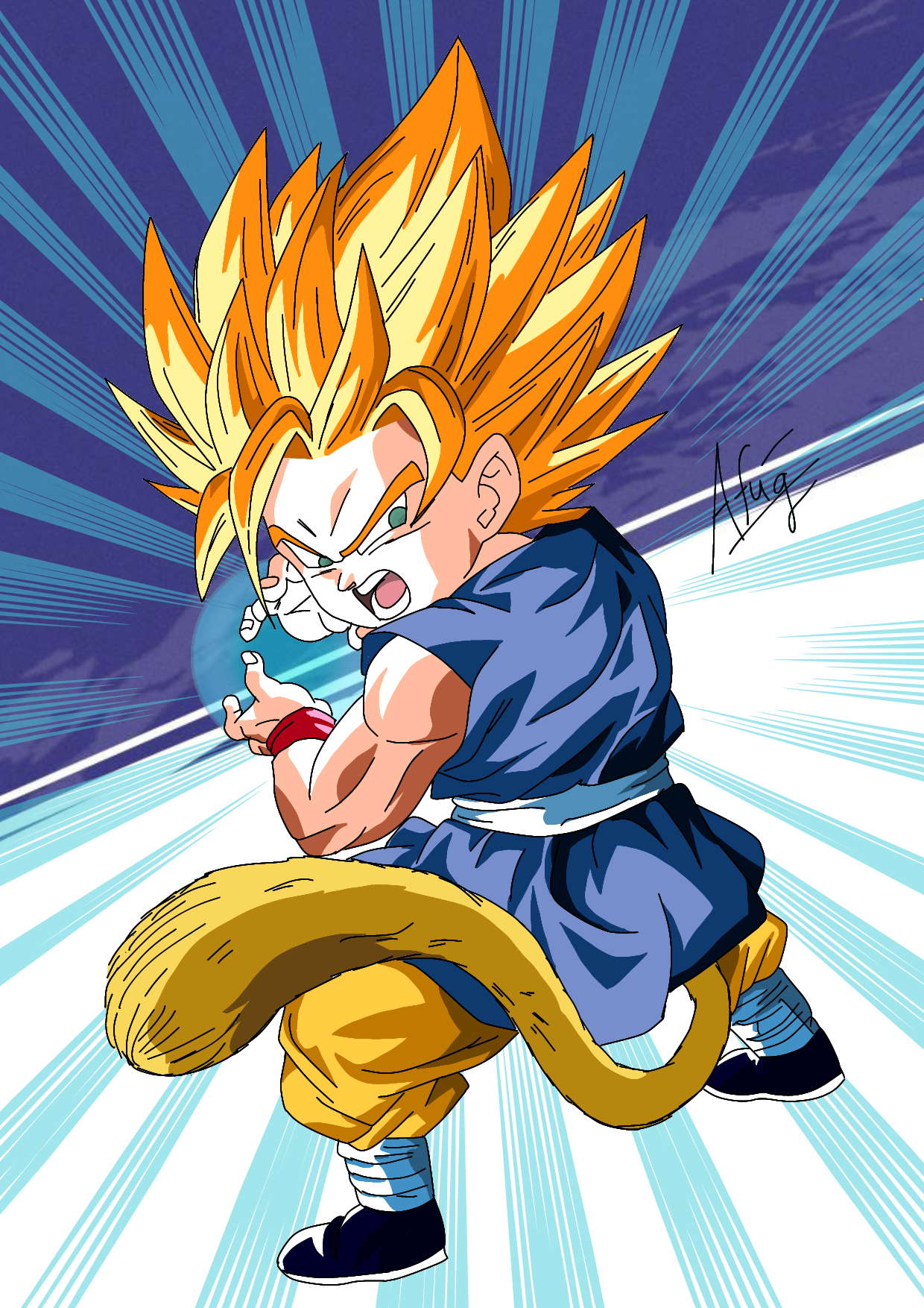 Goku ssj4 in Dragon Ball Gt style by daimaoha5a4 on DeviantArt