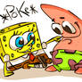 Spongebob and Patrick .Poke.