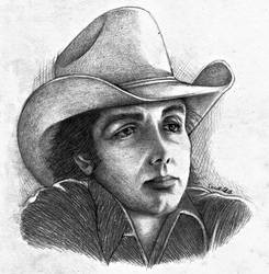 Dwight Yoakam In Pencil