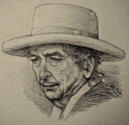 Bob Dylan Pencil Sketch