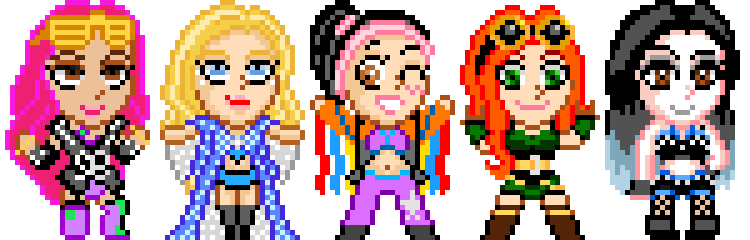 WWE Pixel Womens Revolution