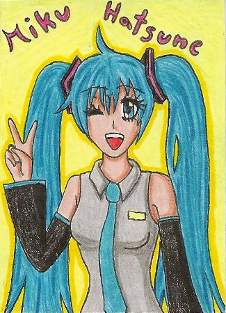 Aceo #153 'Miku Hatsune'100 Picture Callenge No. 2