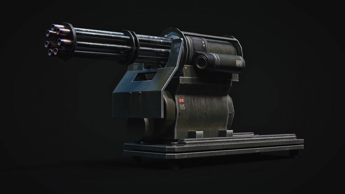 Machine Gun Game Asset 2 by sergeykoznov on DeviantArt