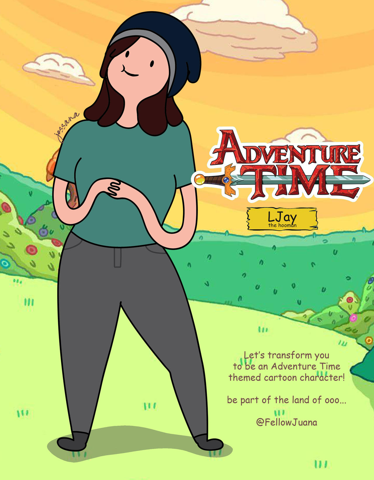 Cartoon Yourself to Adventure Time Theme character by FellowJuana on  DeviantArt