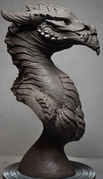 Goliath Dragon Bust Creature Sculpt 1