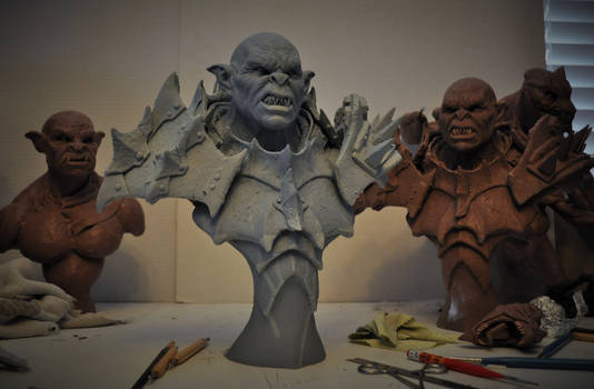 Orc Bust Sculpt 1