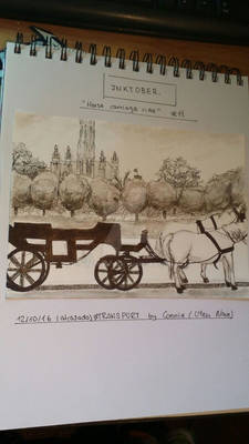 Inktober #11: Horse carriage ride