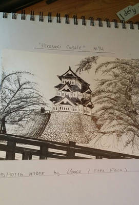 Inktober #14: Hirosaki Castle