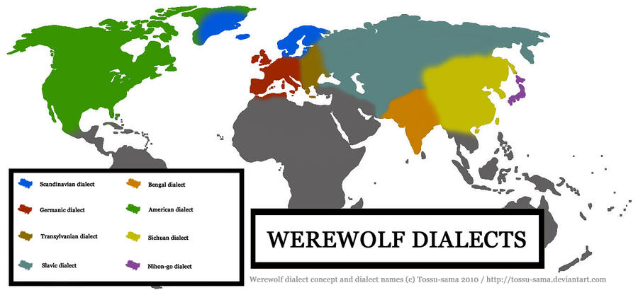 Werewolf dialects by Tossu-sama on DeviantArt