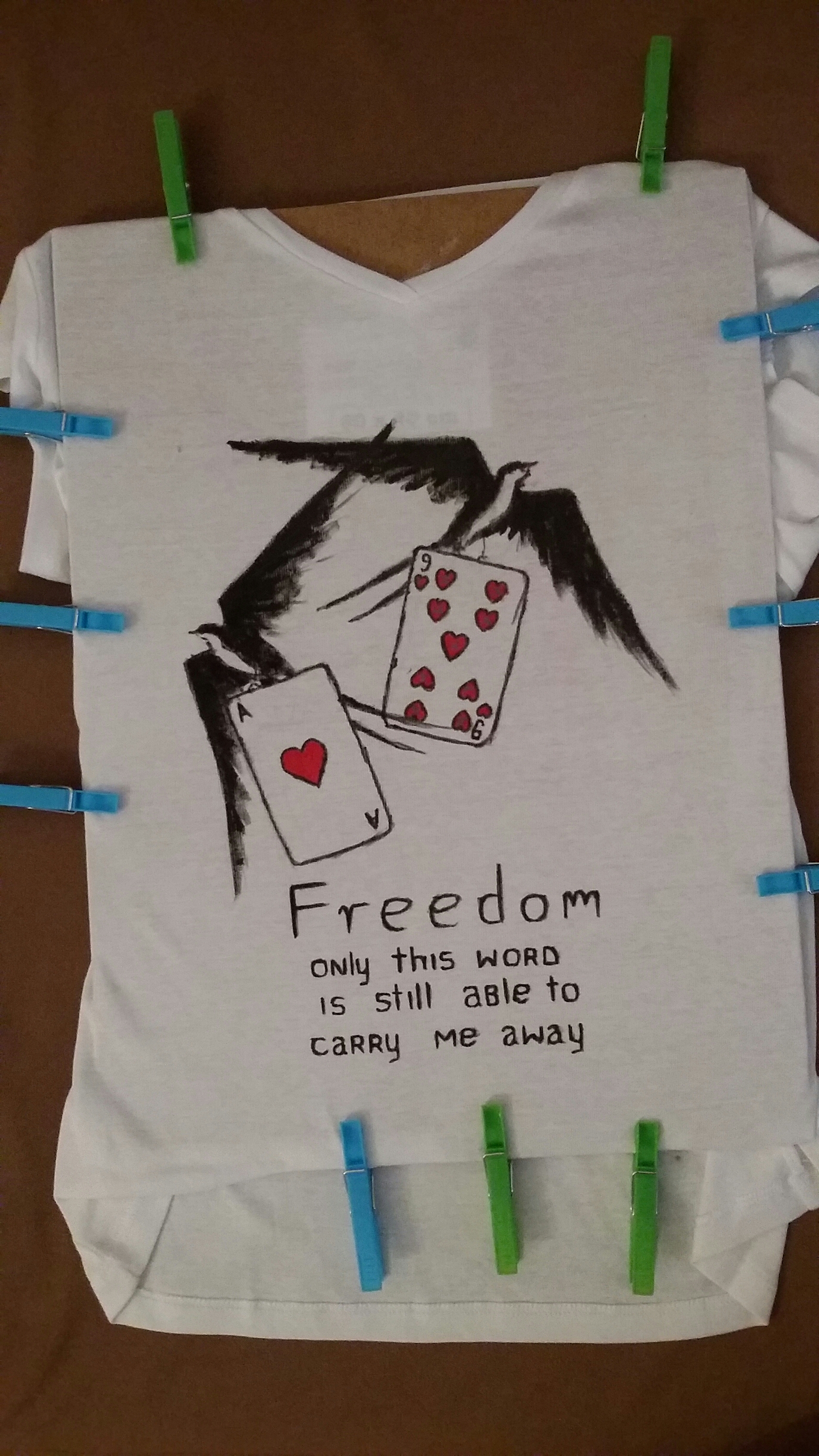 Hand painted tshirt