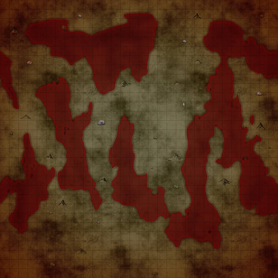 Lava Fields Battle Map 1 NW SQ Grid by AranokArkan on DeviantArt