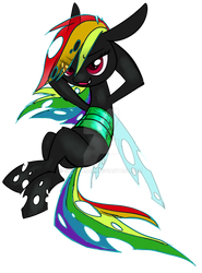 Changeling Rainbow Dash- Element of Sloth