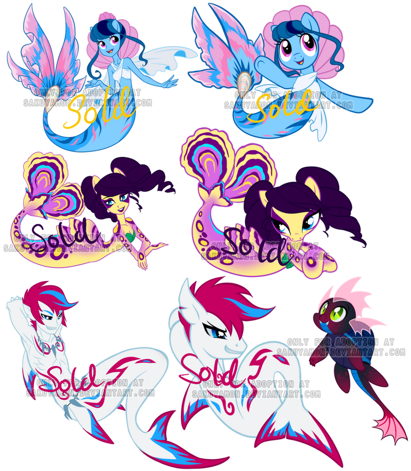 MLP+EQMerfolkAdoptable 1 by Sakuyamon on DeviantArt