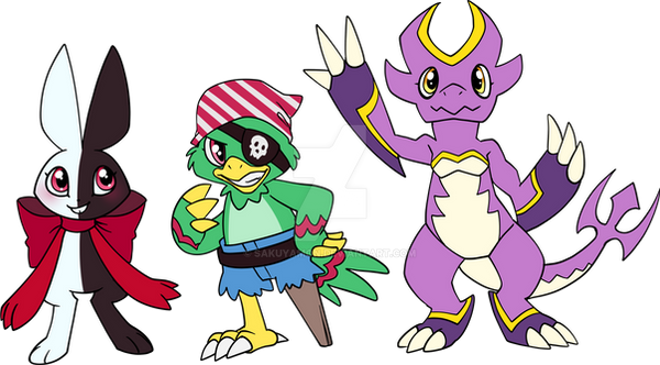 Digimon Rookie Adoptables 3 by Sakuyamon on DeviantArt