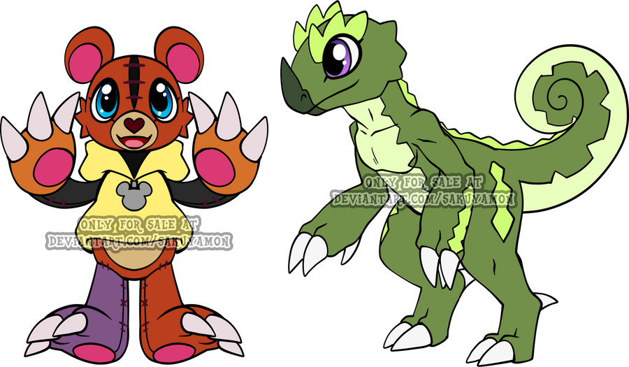 Digimon Rookie Adoptables 3 by Sakuyamon on DeviantArt