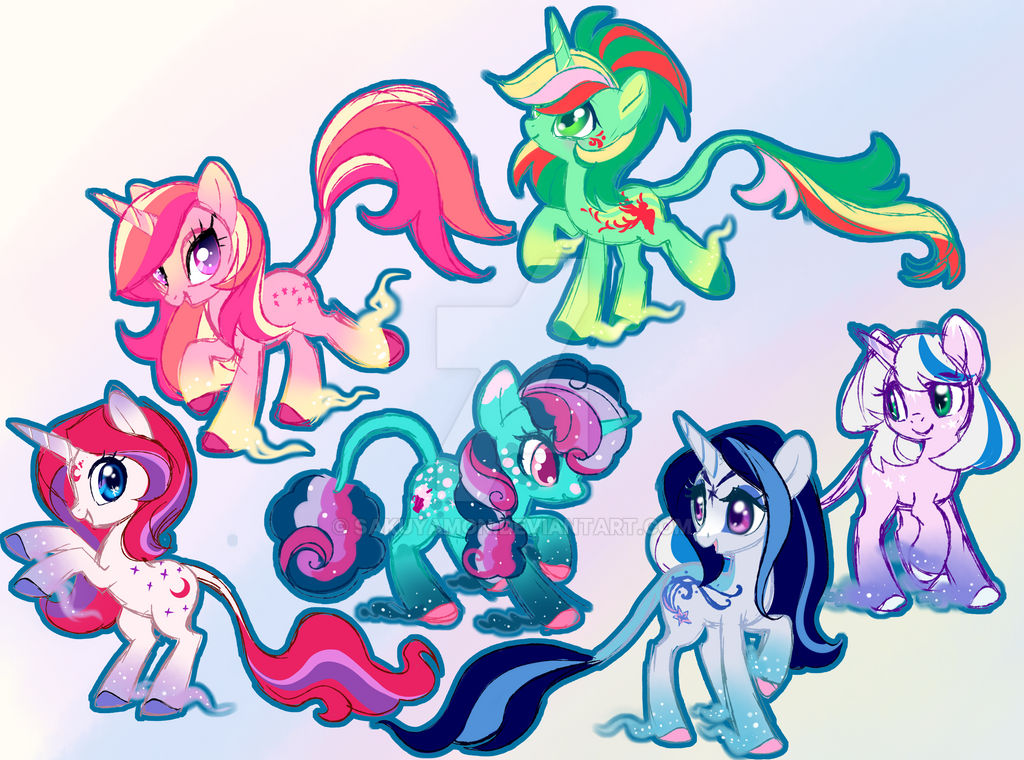 Mlp G1 Rearing MLP G1 Unicorn redesigns by Sakuyamon on DeviantArt