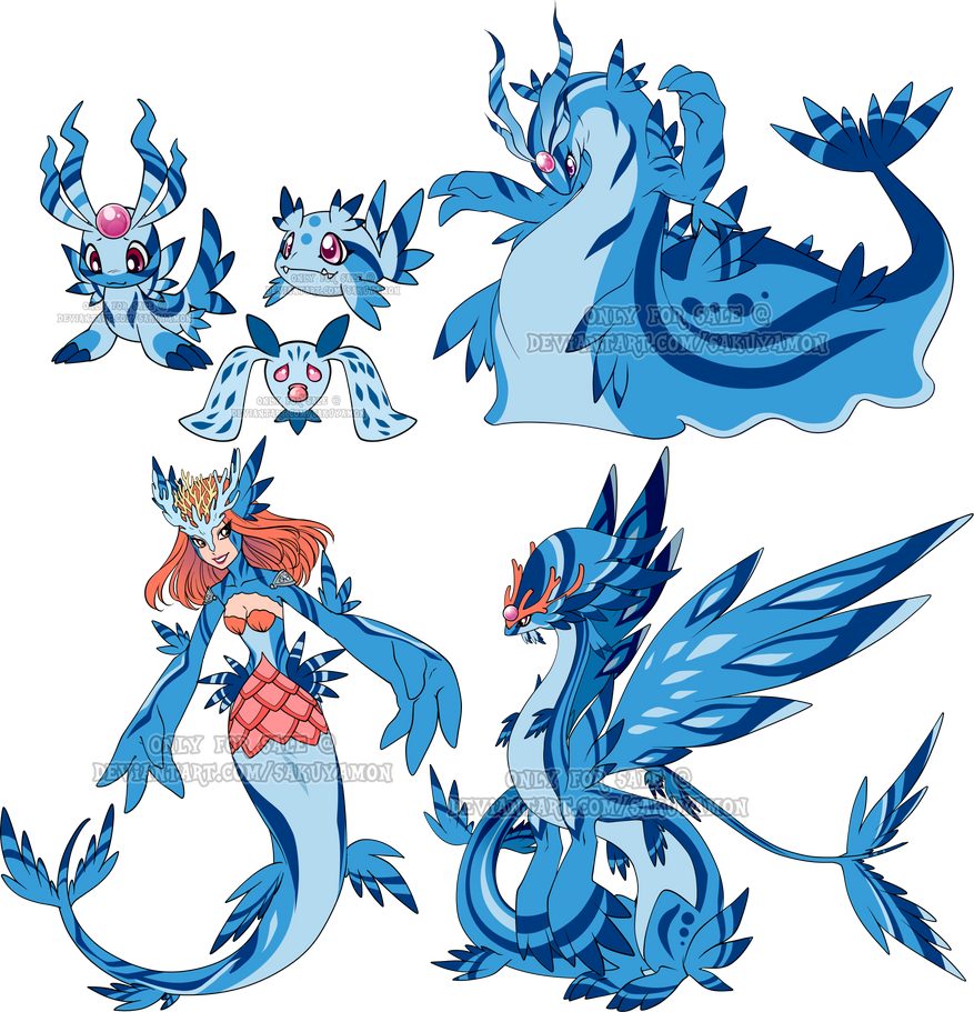 Digimon Adoptable set Underwater Crash by Sakuyamon on DeviantArt