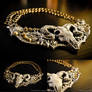 Ram Skull Fantasy Armor Sculpted Neck Piece